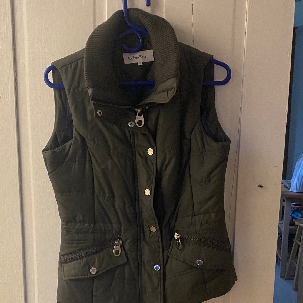 Calvin Klein Grey Quilted Vest